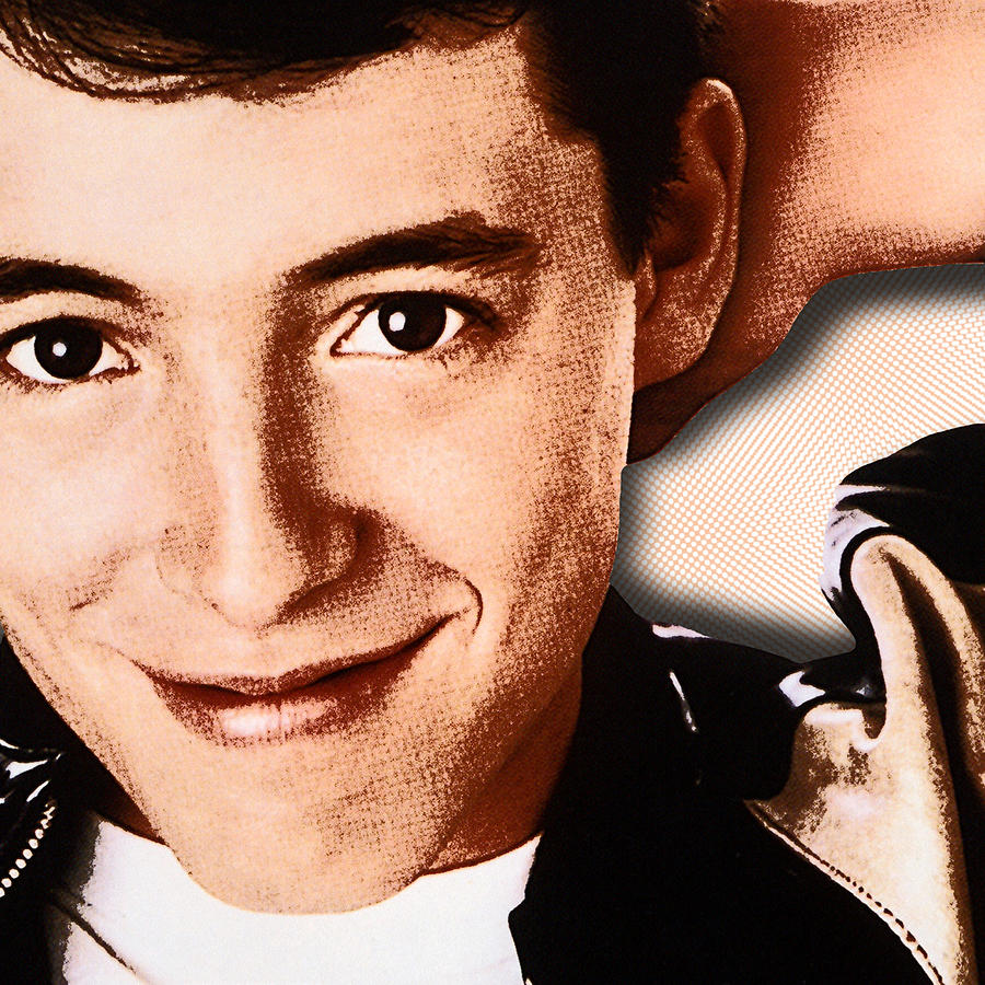 900x900 Matthew Broderick In Ferris Bueller's Day Off Painting By Tony Rubino - Ferris Buellers Day Off Painting