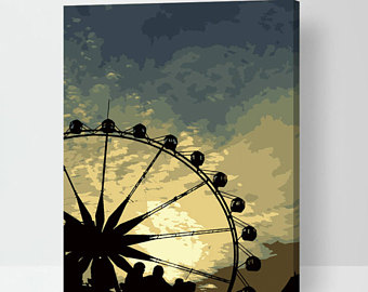 340x270 Observation Wheel Etsy - Ferris Wheel Painting