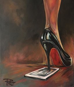 255x300 Icrack Painting By Dean Rubino - Fetish Painting