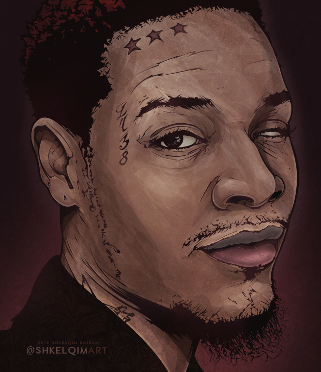 663x767 Fetty Wap By Shkelqimart - Fetty Wap Painting