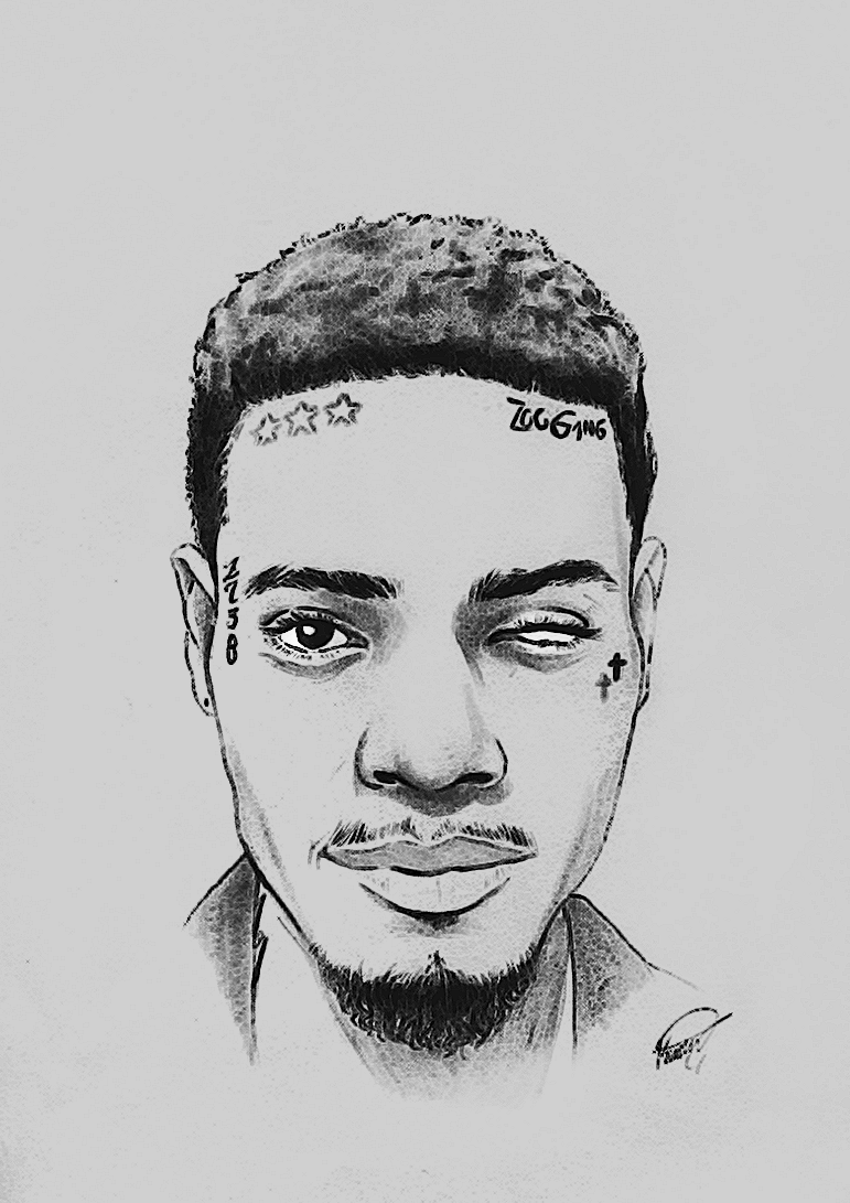 771x1091 Fetty Wap By Vitostone - Fetty Wap Painting