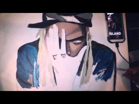 480x360 Fetty Wap Rgf Island Acrylic Painting - Fetty Wap Painting