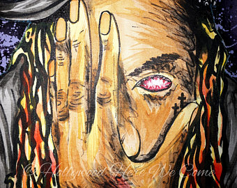 340x270 Hip Hop Watercolor Etsy - Fetty Wap Painting