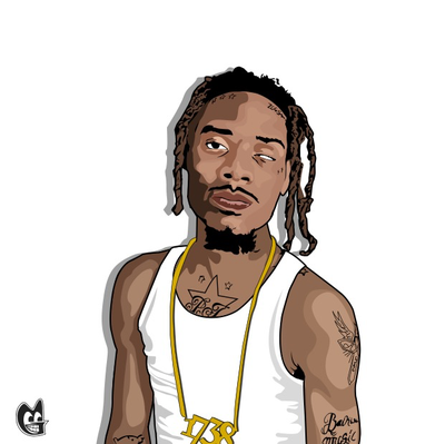 400x399 Portrait I Did For Fetty Wap By Murkedgraphics - Fetty Wap Painting
