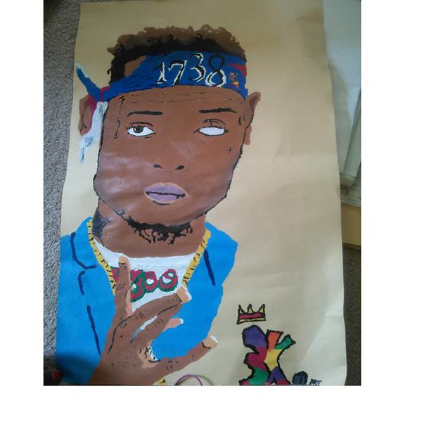 600x600 Fetty Wap Zoo Gang 3k.art By Drea3k - Fetty Wap Painting