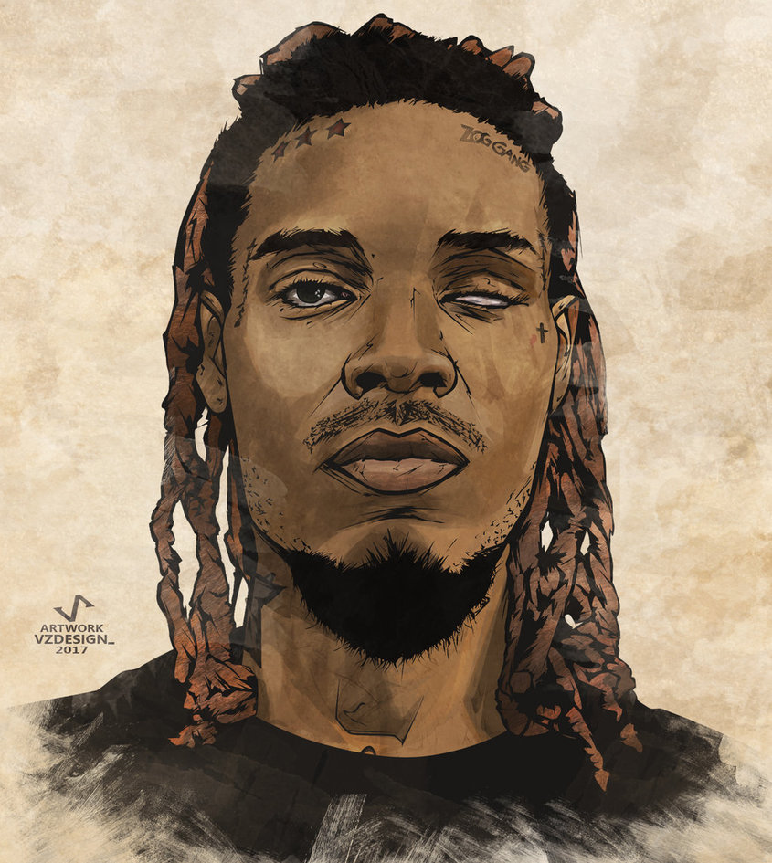 845x945 Fetty Wap By Vzdesign - Fetty Wap Painting