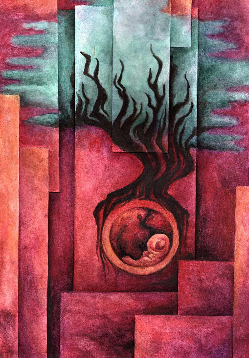 798x1146 Fetal Tree By Redredundance - Fetus Painting