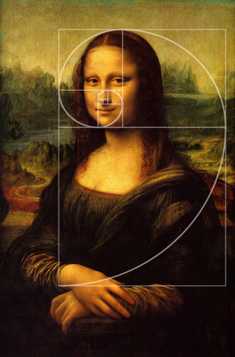 331x502 Mona Lisa - Fibonacci Painting