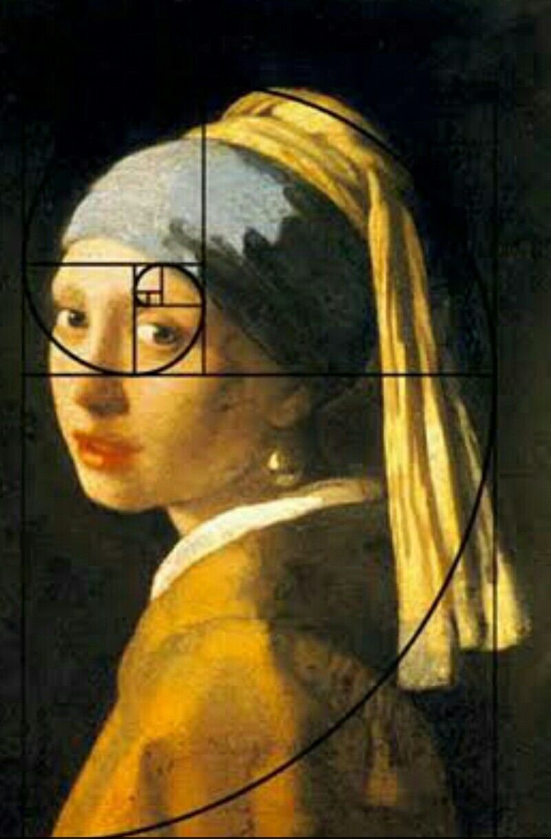 801x1221 Pin By Sheryl Sparks On Creativity Golden Ratio - Fibonacci Painting