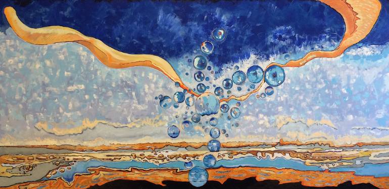 770x375 Saatchi Art The Fibonacci Landscape Painting By Michael Clague - Fibonacci Painting