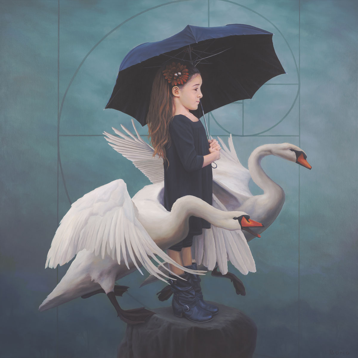 1200x1200 The Delicate Countenance Of Fibonacci's Eldest Daughter - Fibonacci Painting