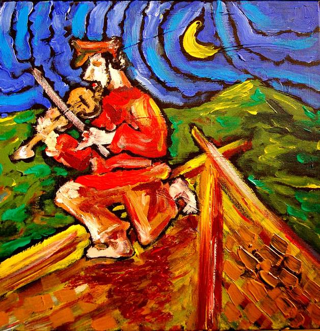 628x650 Stunning Fiddler On The Roof Artwork For Sale On Fine Art Prints - Fiddler On The Roof Painting