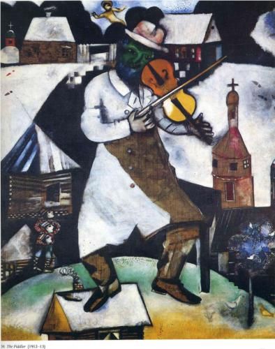 394x500 The Fiddler - Fiddler On The Roof Painting