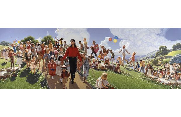620x400 Michael Jackson Art Paintings By David Nordahl Portraits - Field Of Dreams Painting