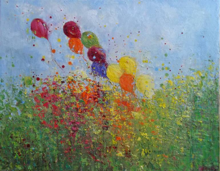 770x600 Saatchi Art Field Of Dreams Painting By Therese O'Keeffe - Field Of Dreams Painting