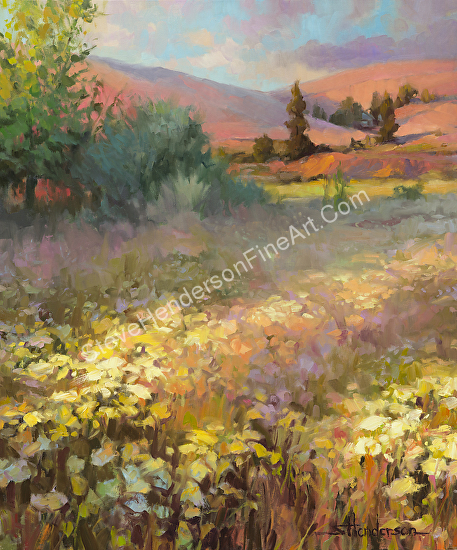 457x550 Steve Henderson - Field Of Dreams Painting