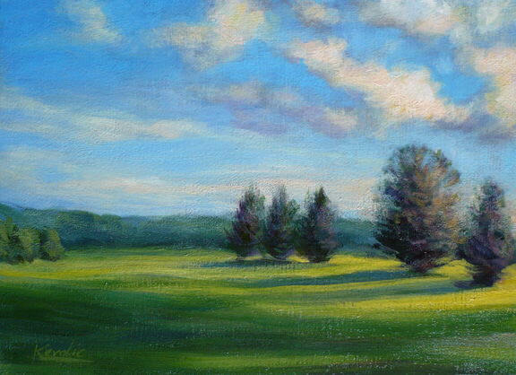 Field Painting at PaintingValley.com | Explore collection of Field Painting