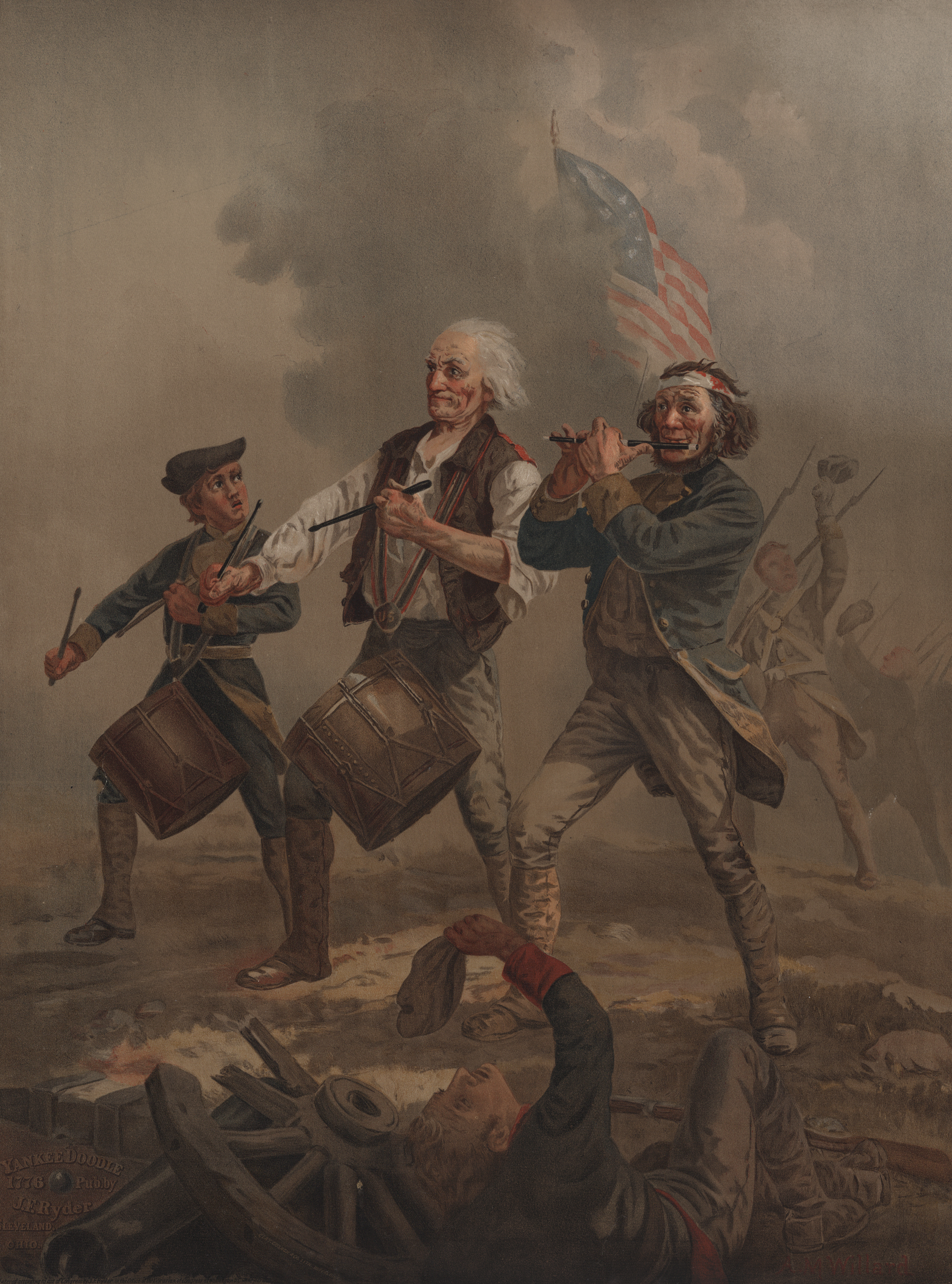 2472x3333 Fileyankee Doodle 1776.jpg - Fife And Drum Painting