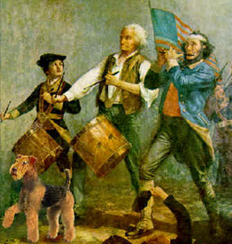 335x351 Illinoize Illinois Role In D.c. Veterans March Today - Fife And Drum Painting