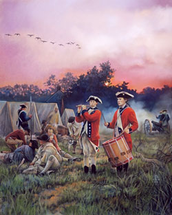 250x313 Shays' Rebellion - Fife And Drum Painting