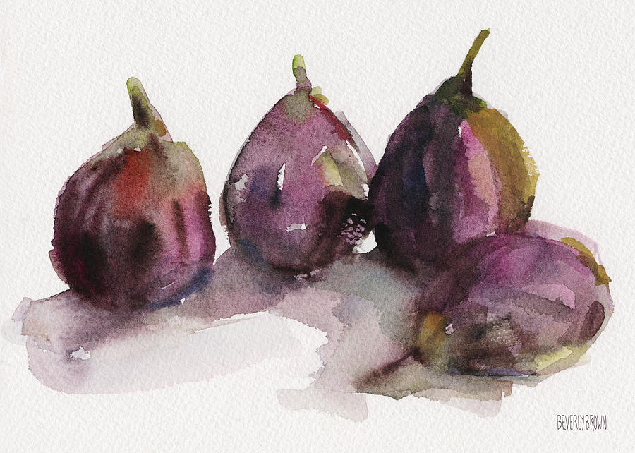 900x642 Fig Season Painting By Beverly Brown Prints - Fig Painting