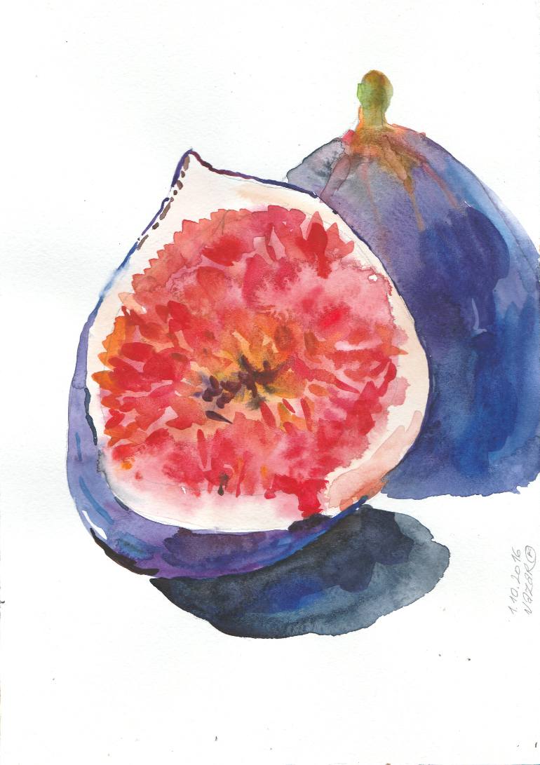 770x1091 Saatchi Art Figs Painting By Nazar Karmalita - Fig Painting