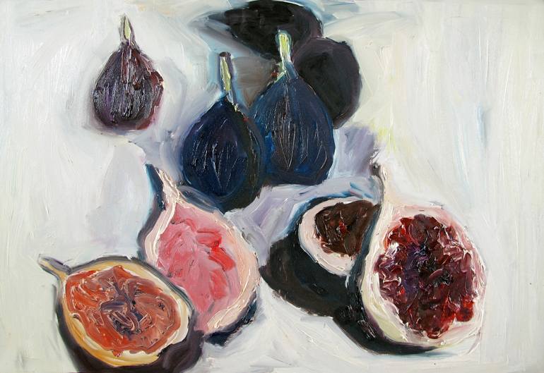 770x529 Saatchi Art Figs Reunion Painting By Giulia Bianchi - Fig Painting