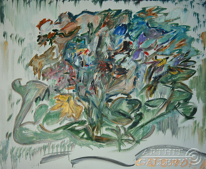 700x573 Oil Paintings For Sale. Expressionism. Fig Tree. Eremova Svetlana - Fig Tree Painting