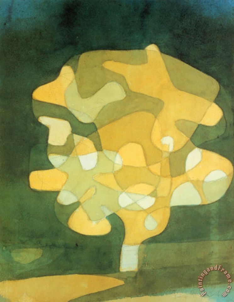 744x960 Paul Klee Fig Tree Painting - Fig Tree Painting