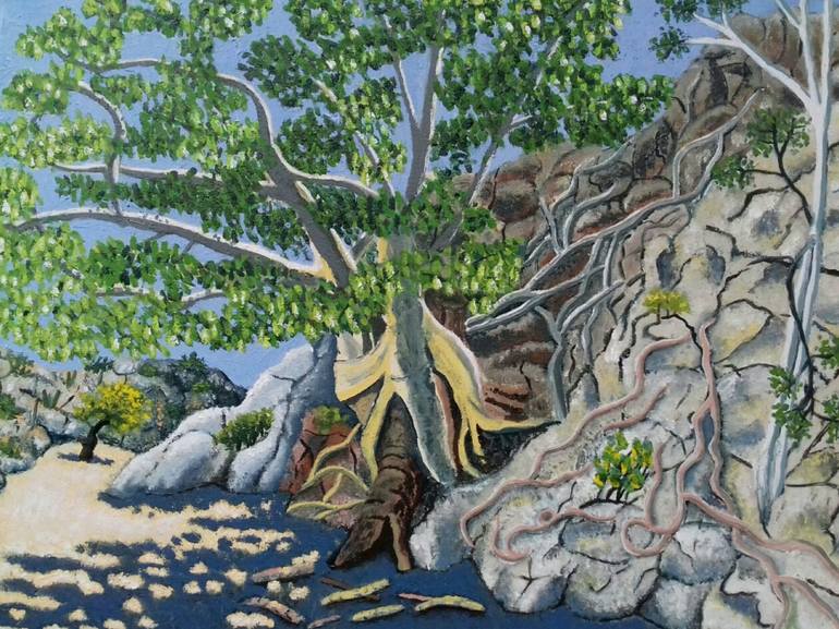 770x577 Saatchi Art Wild Fig Tree Painting By Marion Wiering - Fig Tree Painting