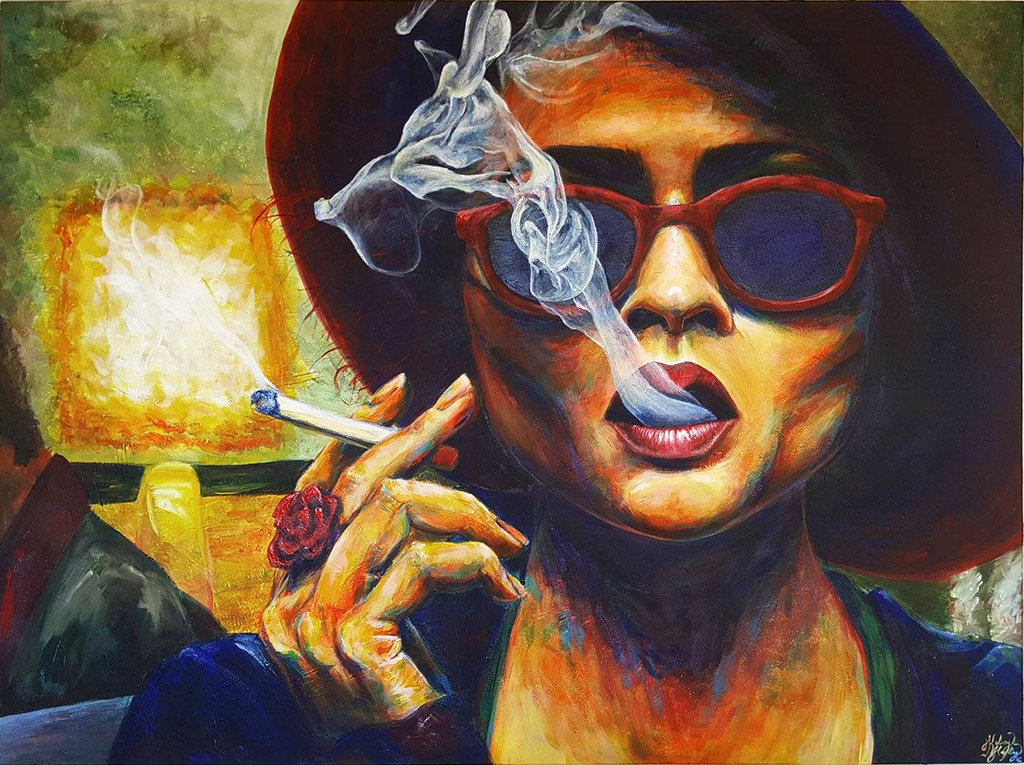 1024x765 Marla Singer Fight Club Painting By Kelseymh33 - Fight Club Painting