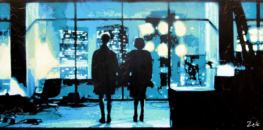 900x446 You Met Me At A Very Strange Time In My Life Painting By Bobby Zeik - Fight Club Painting