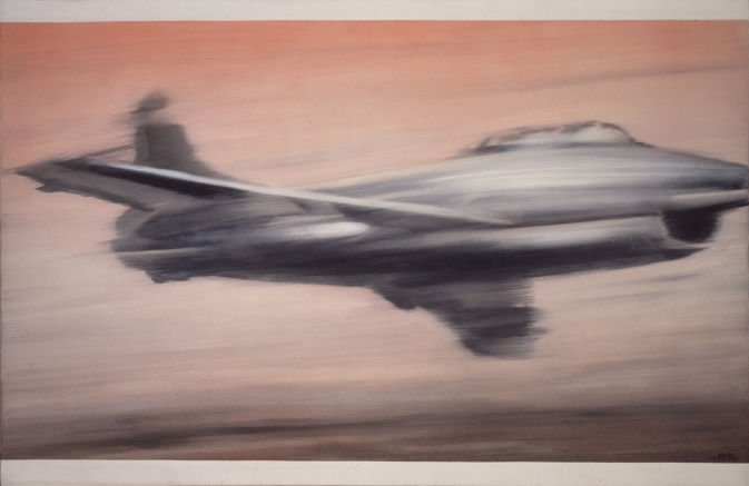 673x437 Jet Fighter [13 A] Art Gerhard Richter - Fighter Jet Painting