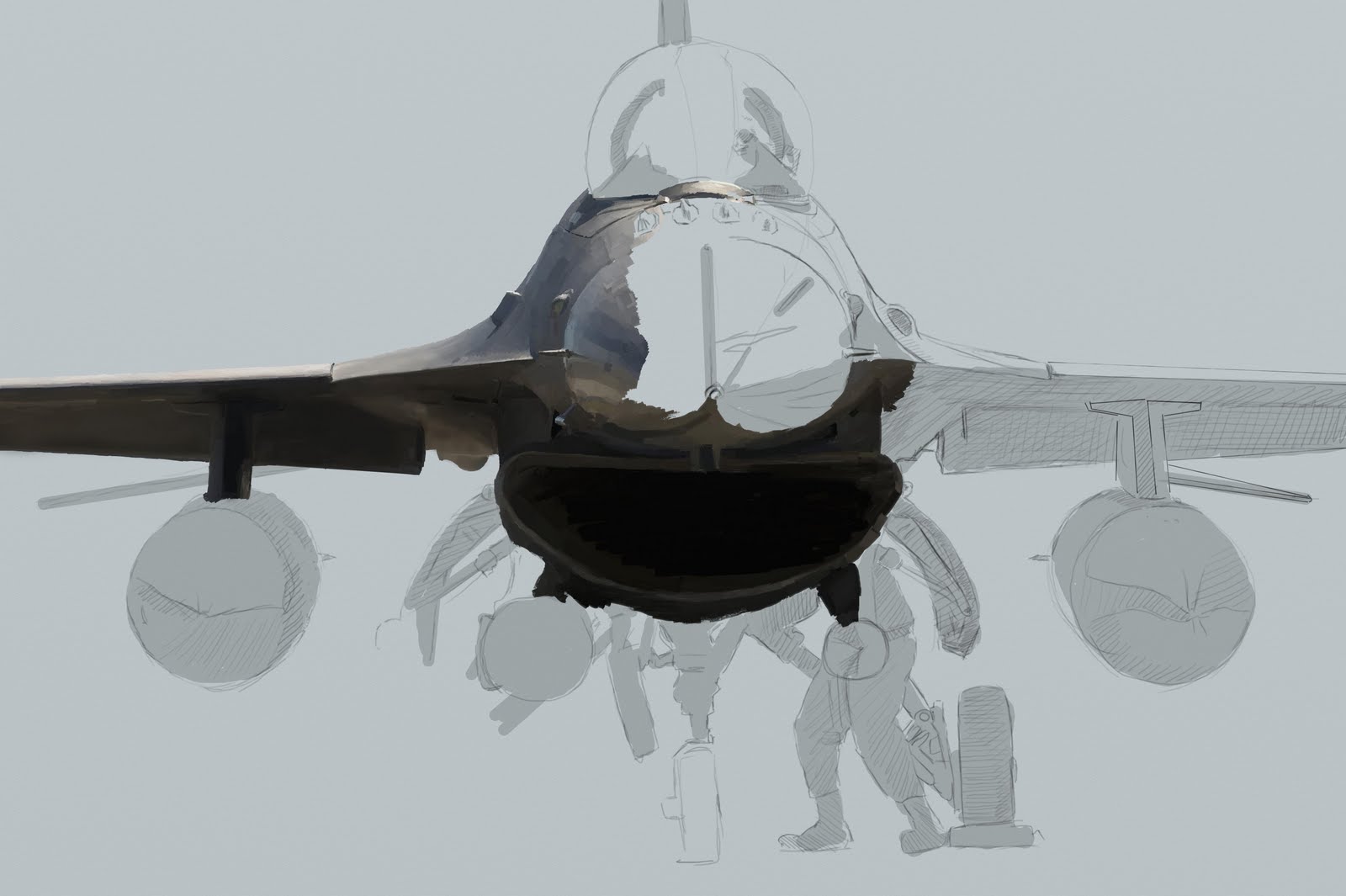 1600x1065 F 16 Fighter Jet Painting Marking Paper Illustration And Fine - Fighter Jet Painting