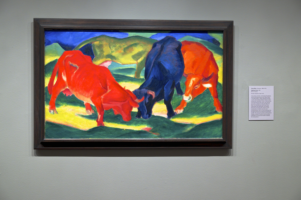 1024x683 Fighting Cows, Franz Marc, Metropolitan Museum Of Art - Fighting Cows Painting