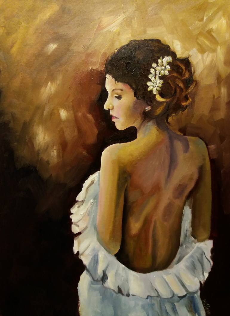 770x1060 Saatchi Art Light Up My Life A Figurative Painting Of A Woman By - Figurative Painting