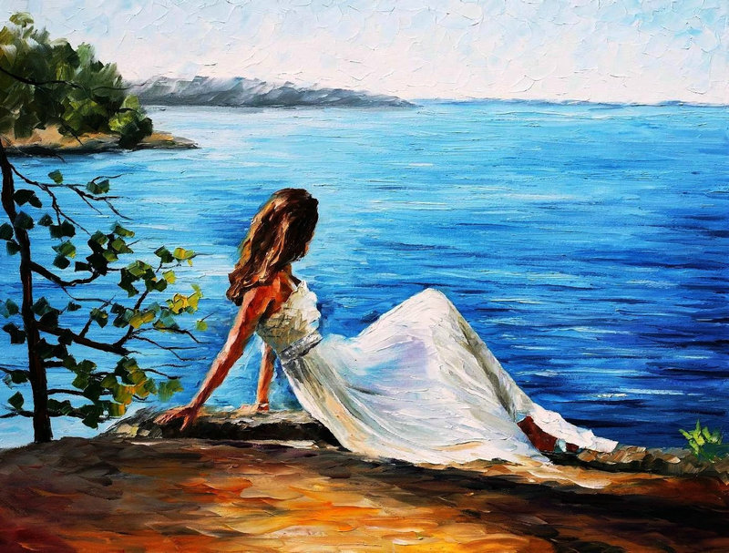 800x607 Figurative Wall Art Woman Figure Painting On Canvas By Artist - Figurative Painting Definition