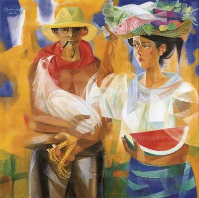 400x399 Vendors From The Marketplace From Literatti - Filipino Painting
