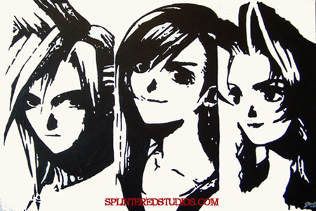 450x301 Final Fantasy 7 Pop Art Paintings - Final Fantasy 7 Painting