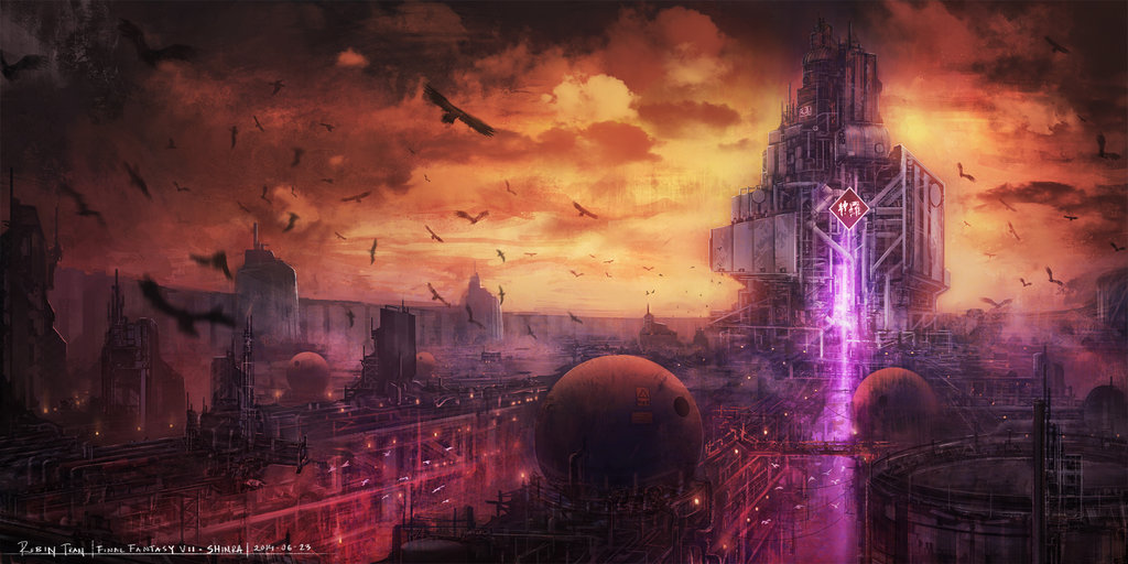 1024x512 Final Fantasy Vii - Final Fantasy 7 Painting