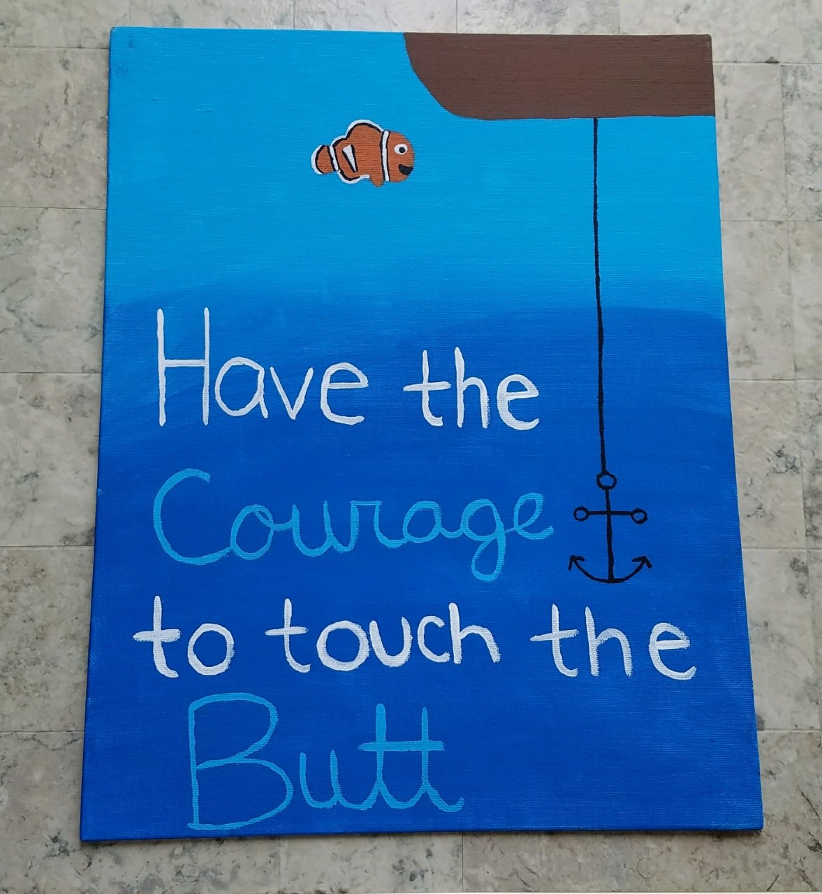 1177x1280 Finding Nemo Painting Brittanyw1509 Foundmyself - Finding Nemo Painting