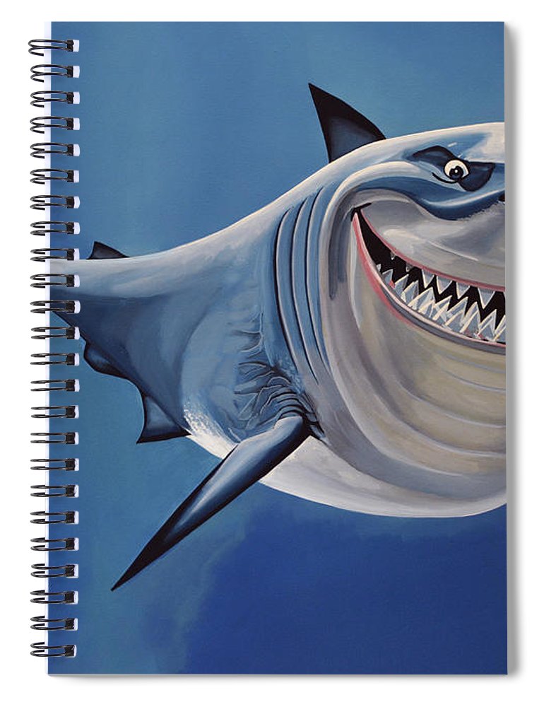 770x1000 Finding Nemo Painting Spiral Notebook For Sale By Paul Meijering - Finding Nemo Painting