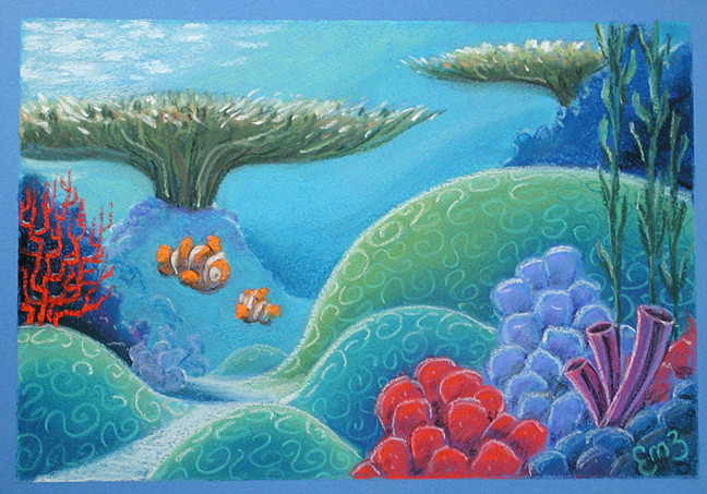 648x453 Fafan Art Finding Nemo Pastel By Mandrill - Finding Nemo Painting