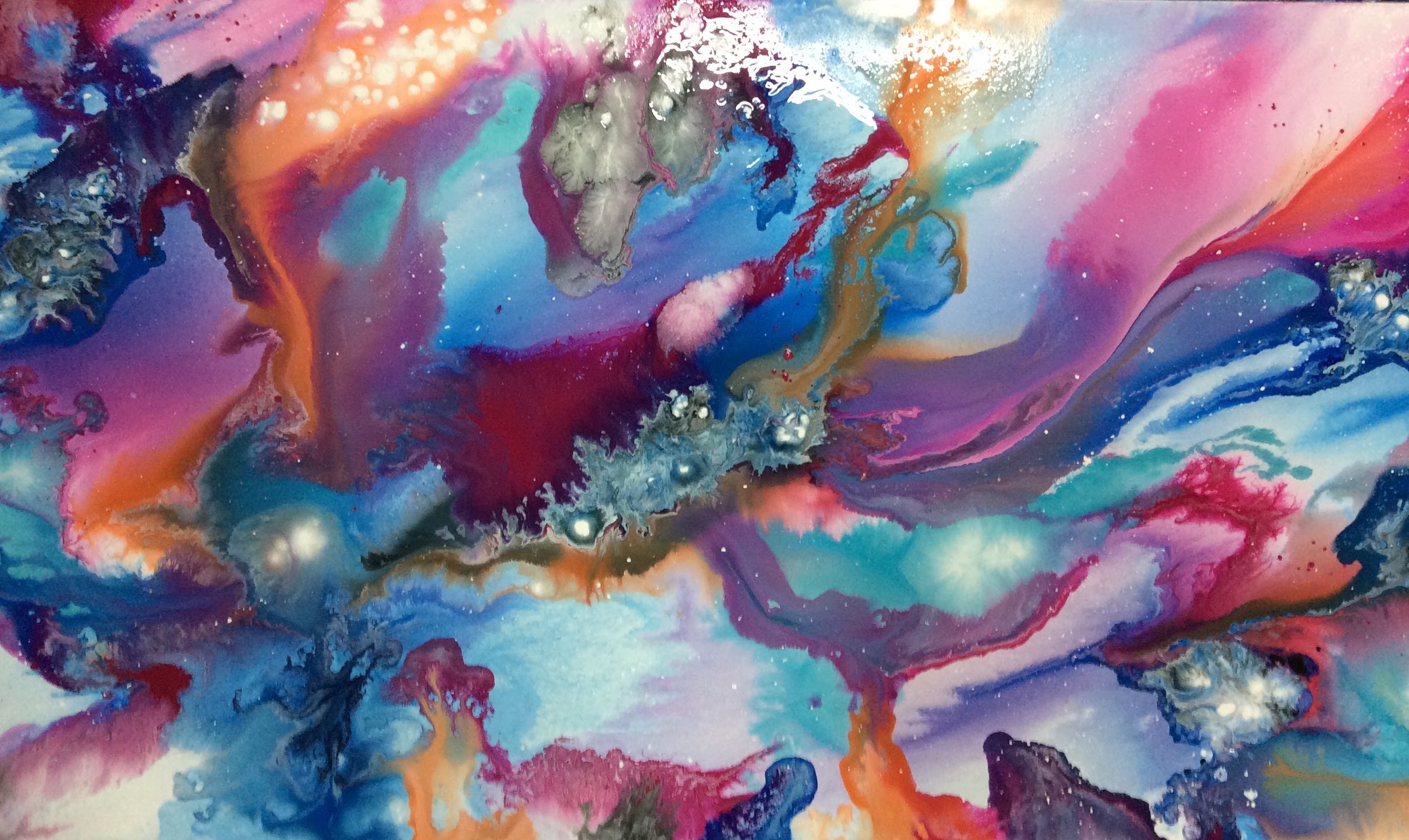 2533x1511 Acrylic Abstract Art Painting Ideas, Fluid Paint Techniques - Fine Art Painting Ideas