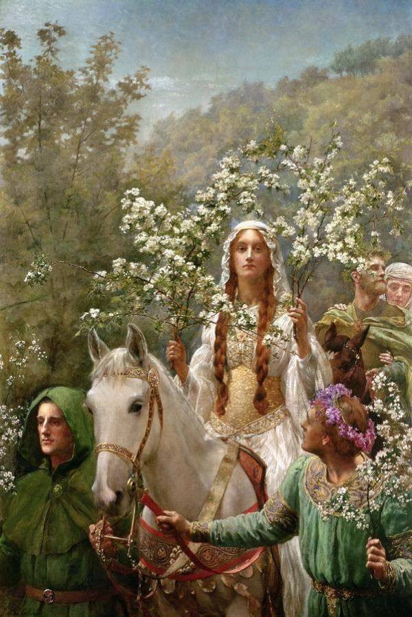 600x898 Queen Guinevere Painting By John Collier - Fine Painting