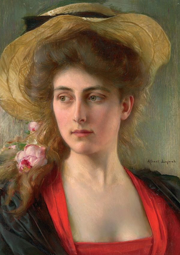 600x849 Elegante Painting By Albert Lynch - Fine Painting