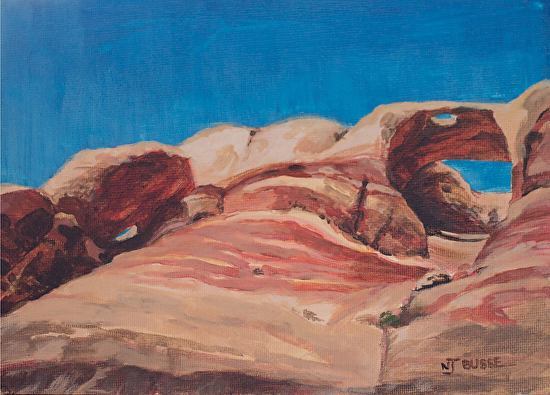 550x395 Nj Busse Fine Art Western Landscape Fine Art Painting Rches - Fine Painting Nj