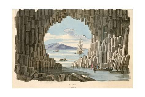 473x315 Staffa, Fingal's Cave Giclee Print By L Guerin - Fingals Cave Painting
