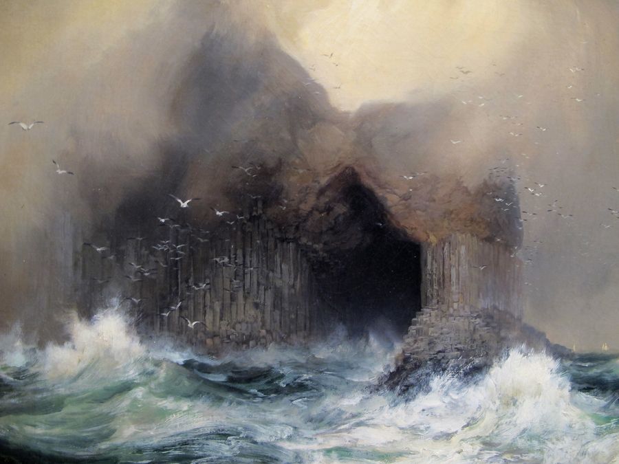 900x675 Thomas Moran - Fingals Cave Painting