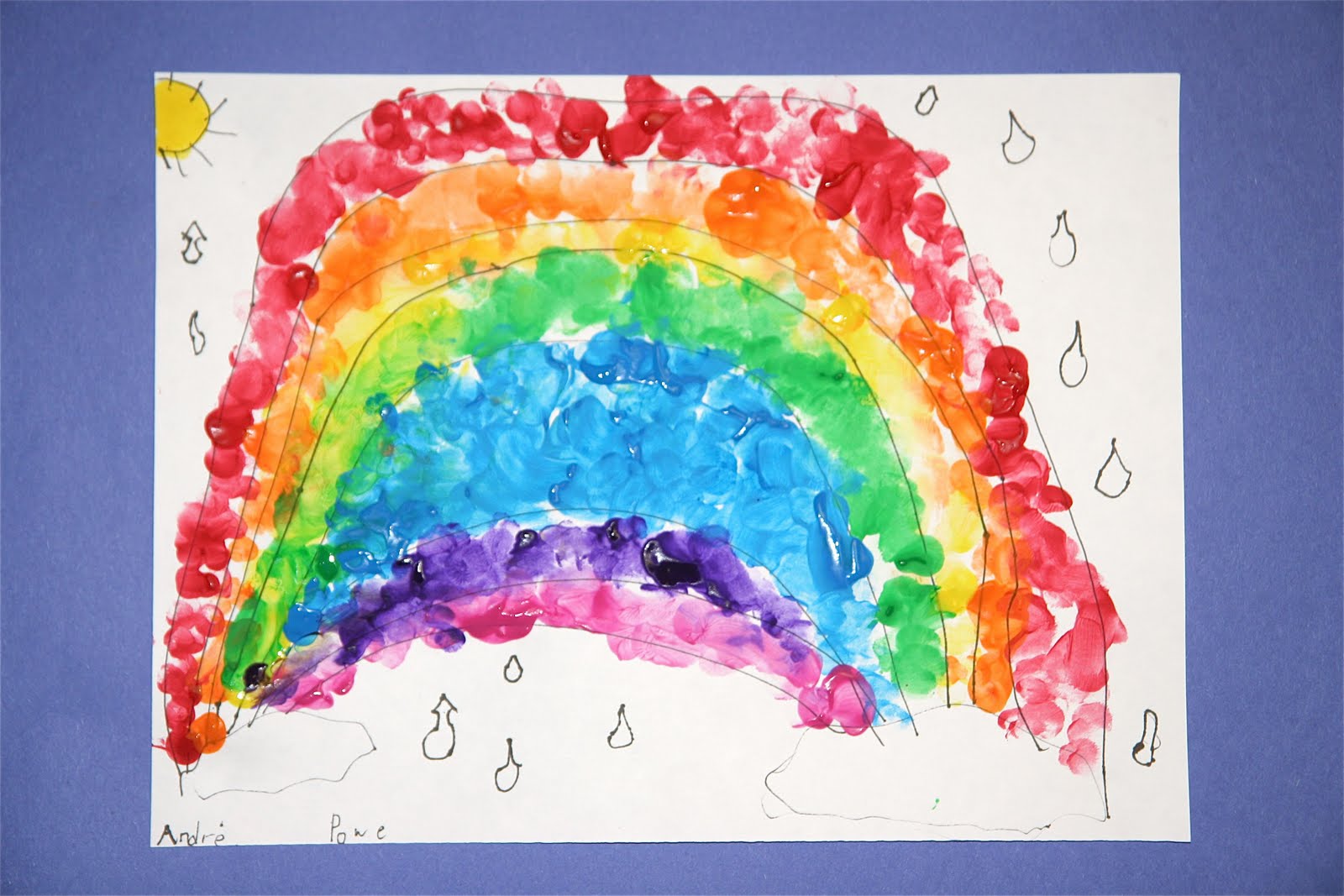 1600x1067 Splish Splash Splatter Rainbow Finger Painting - Finger Painting